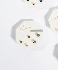 ストーンセット抗菌樹脂ポストピアス