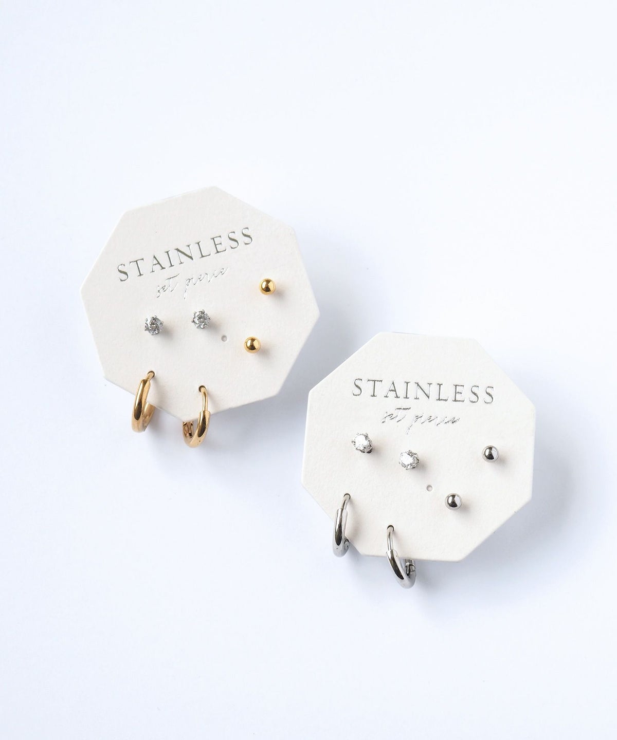 フープセットステンレスピアス