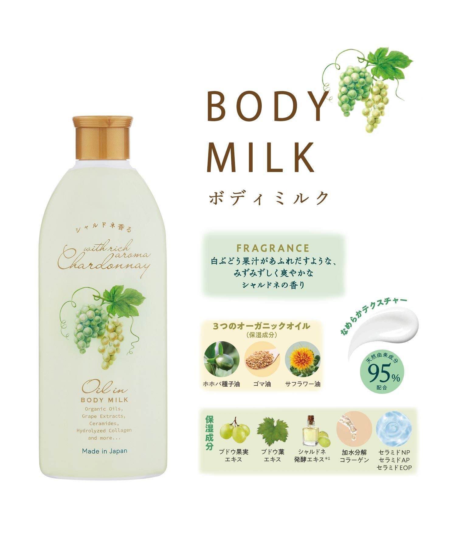 シャルドネオイルインボディーミルク | 【公式】MUK ONLINE SHOP｜人気