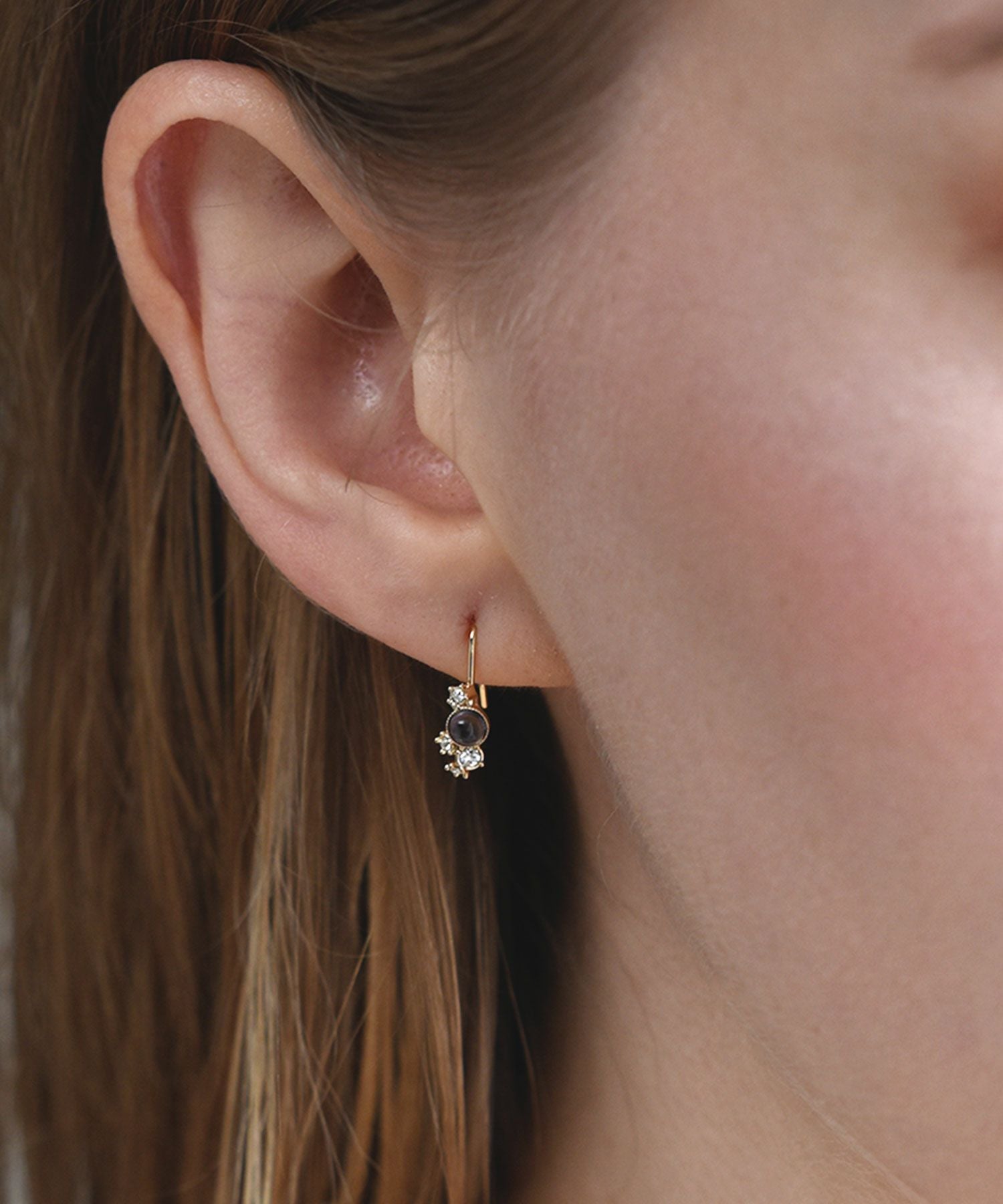 ナチュラルストーンストレートバーピアス【MUK Dreamystone】