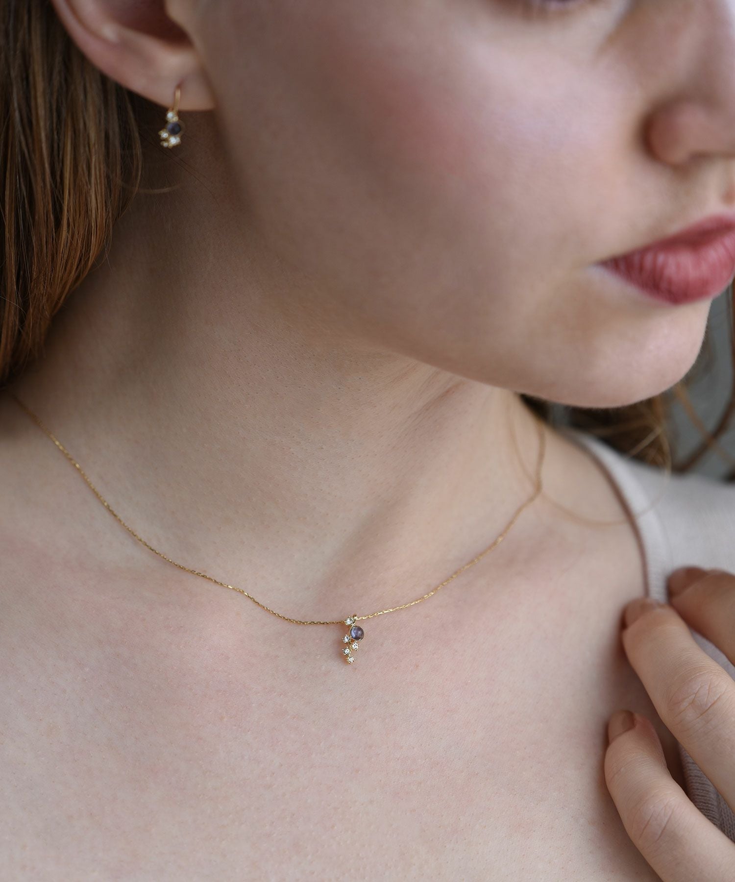 ナチュラルストーンストレートバープチペンダント【MUK Dreamystone】