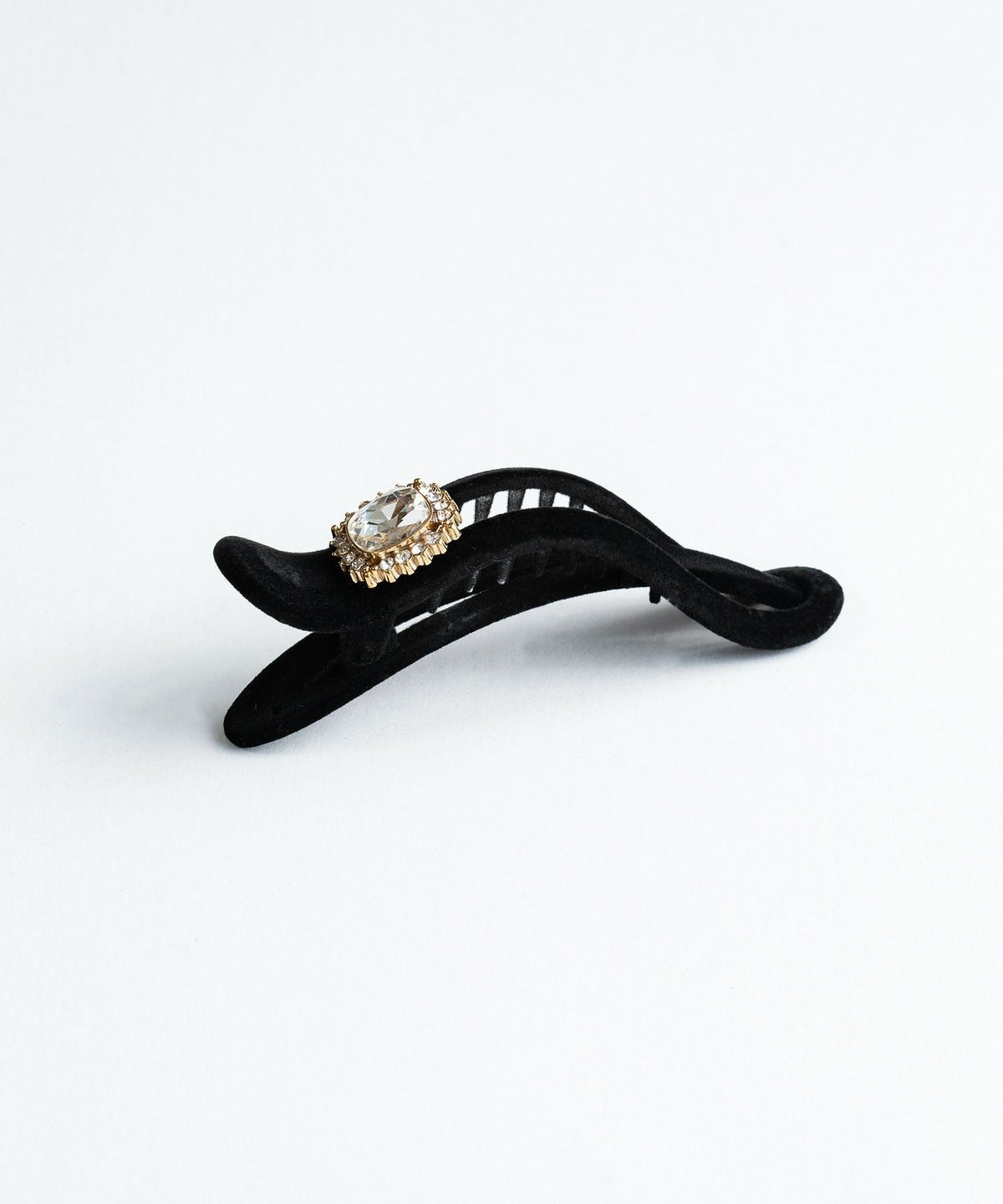 アンティークパーツ付フロッキーサイドバンスクリップ【Grace】