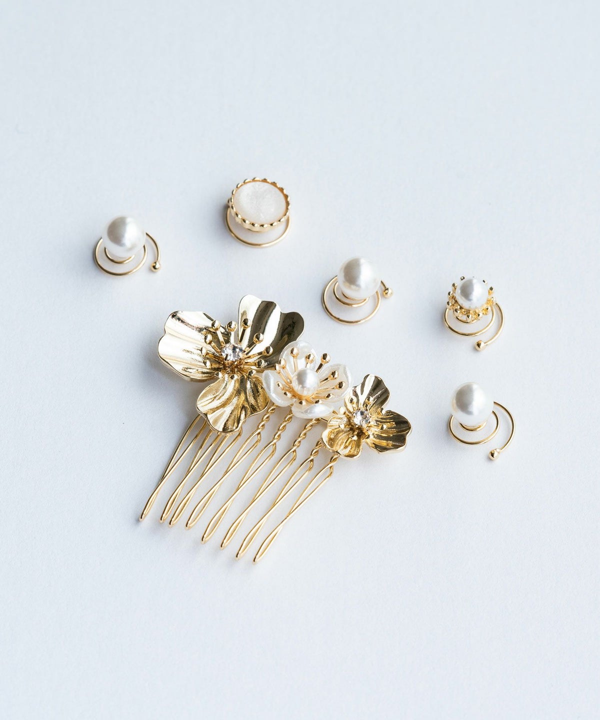 フラワーコームセットヘア