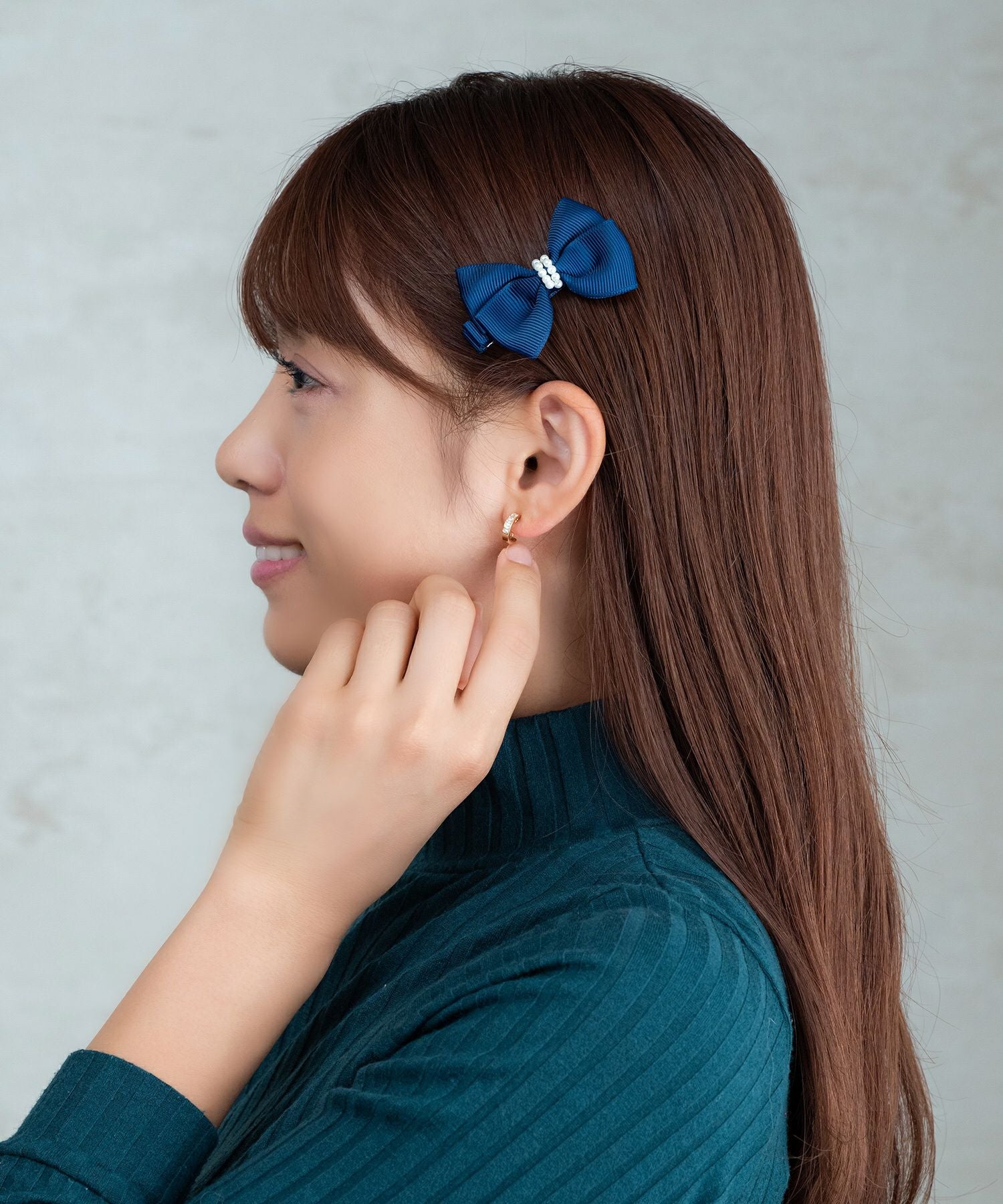 パールリボン型ヘアクリップ ピタッとずれないパールリボンクリップ | 【公式】MUK ONLINE SHOP