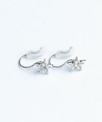 スターストーンノンホールイヤリング