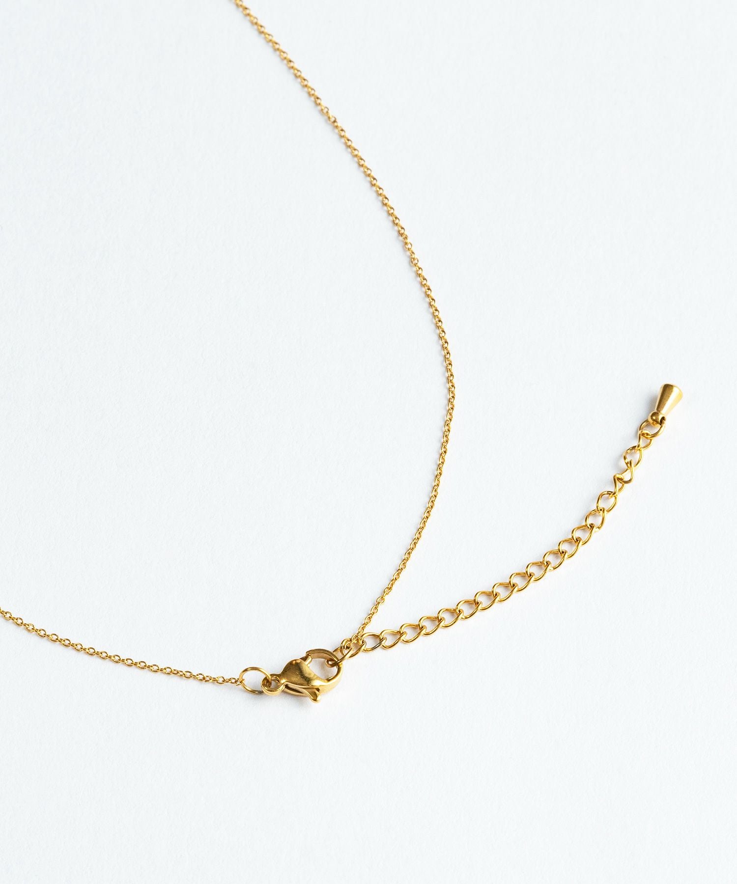 バースデーストーンカラーステンレスネックレス