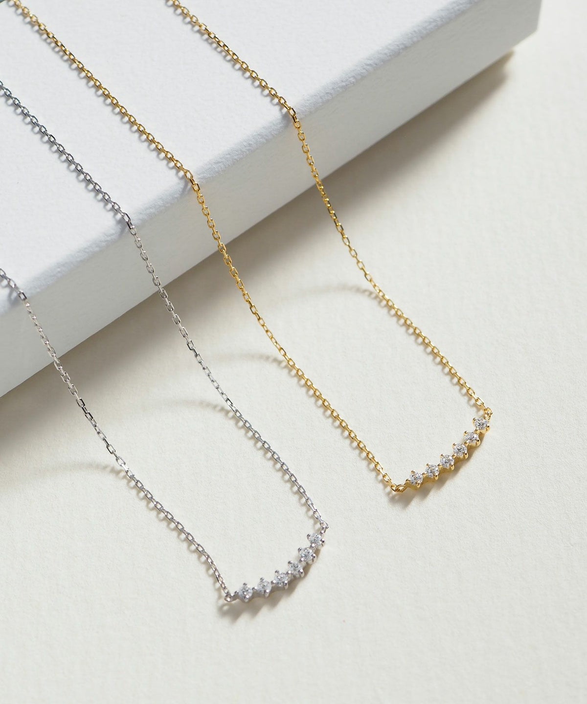 Smile Line Cubic Silver 925 Petit Pendant【H&Ccollection】