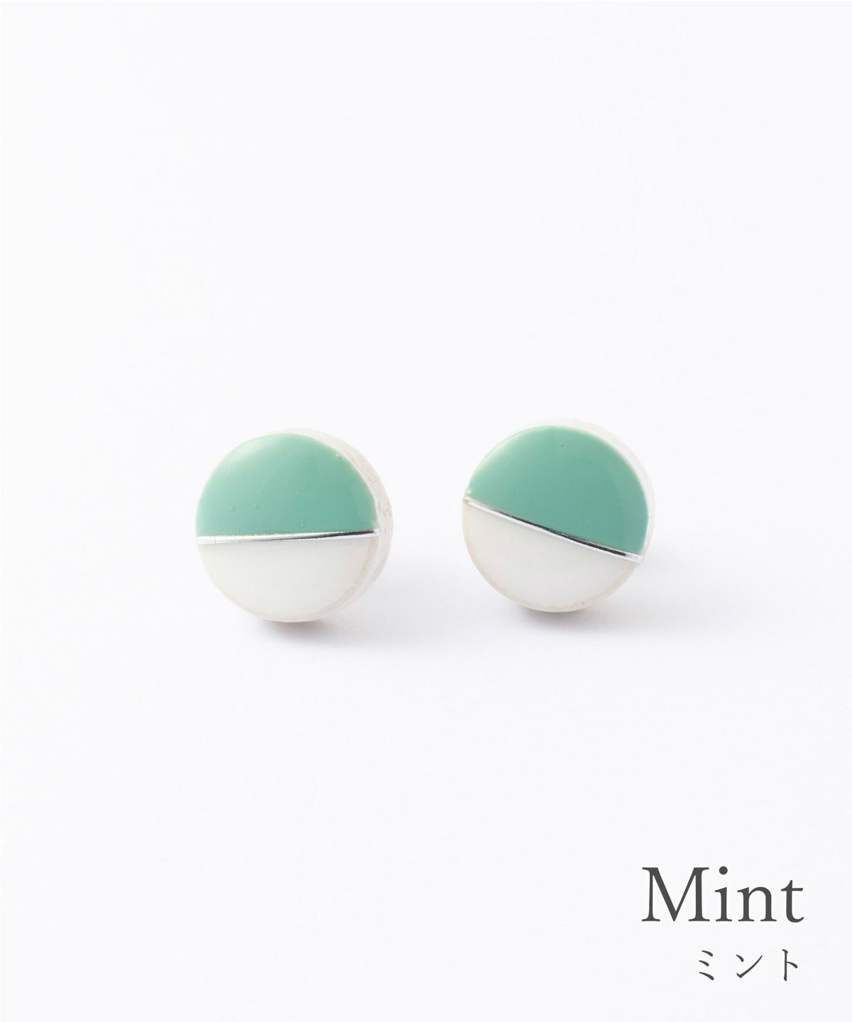 美濃焼レトロモダンツートンプチピアス【MIKELO】