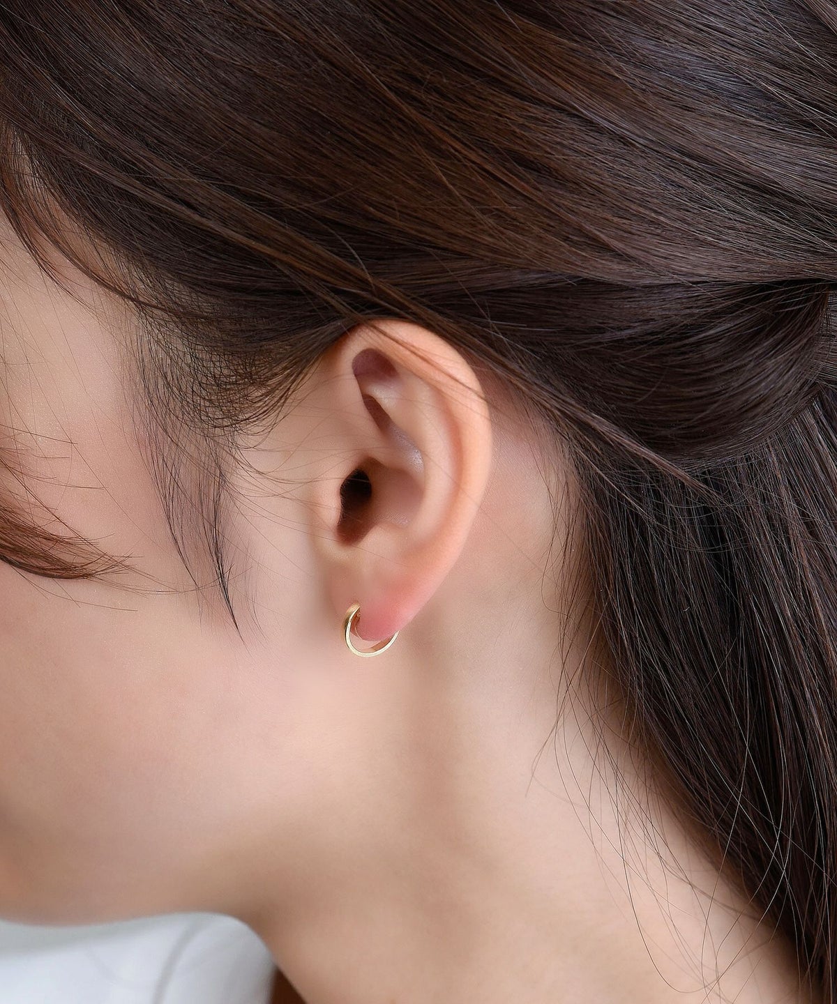 【web限定】ルミシンプルフープループフィットイヤリング【Lumirise】