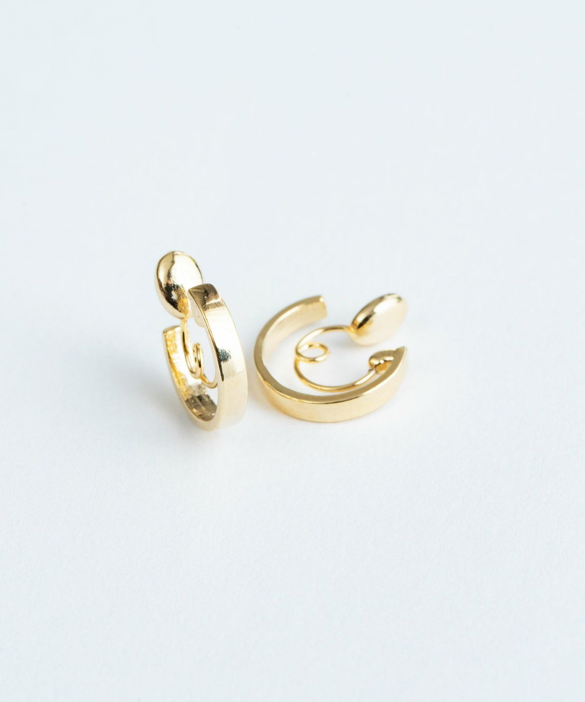 【web限定】ルミシンプルフープループフィットイヤリング【Lumirise】