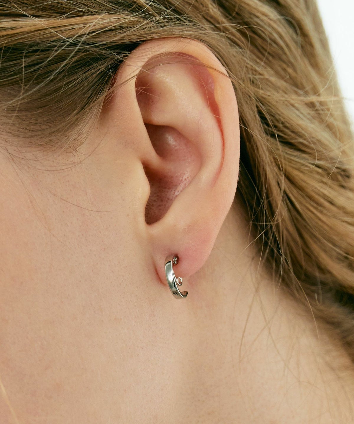 【web限定】ルミシンプルフープループフィットイヤリング【Lumirise】