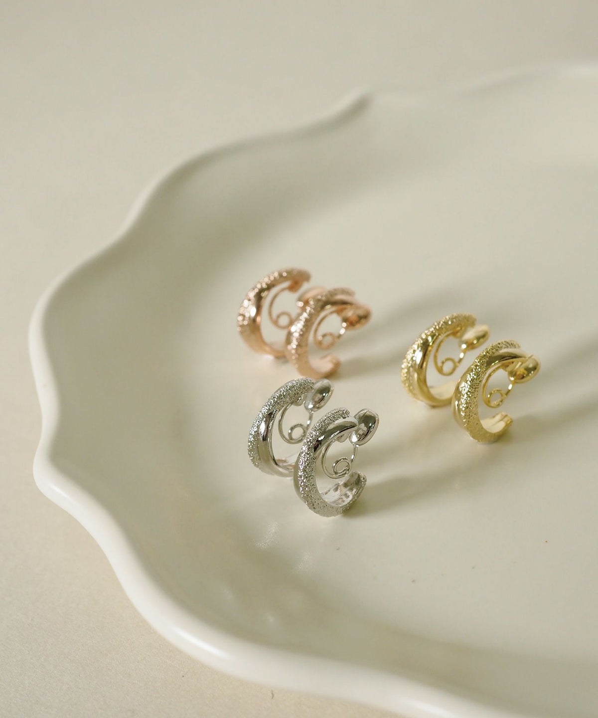 【web限定】ルミクロスフープループフィットイヤリング【Lumirise】