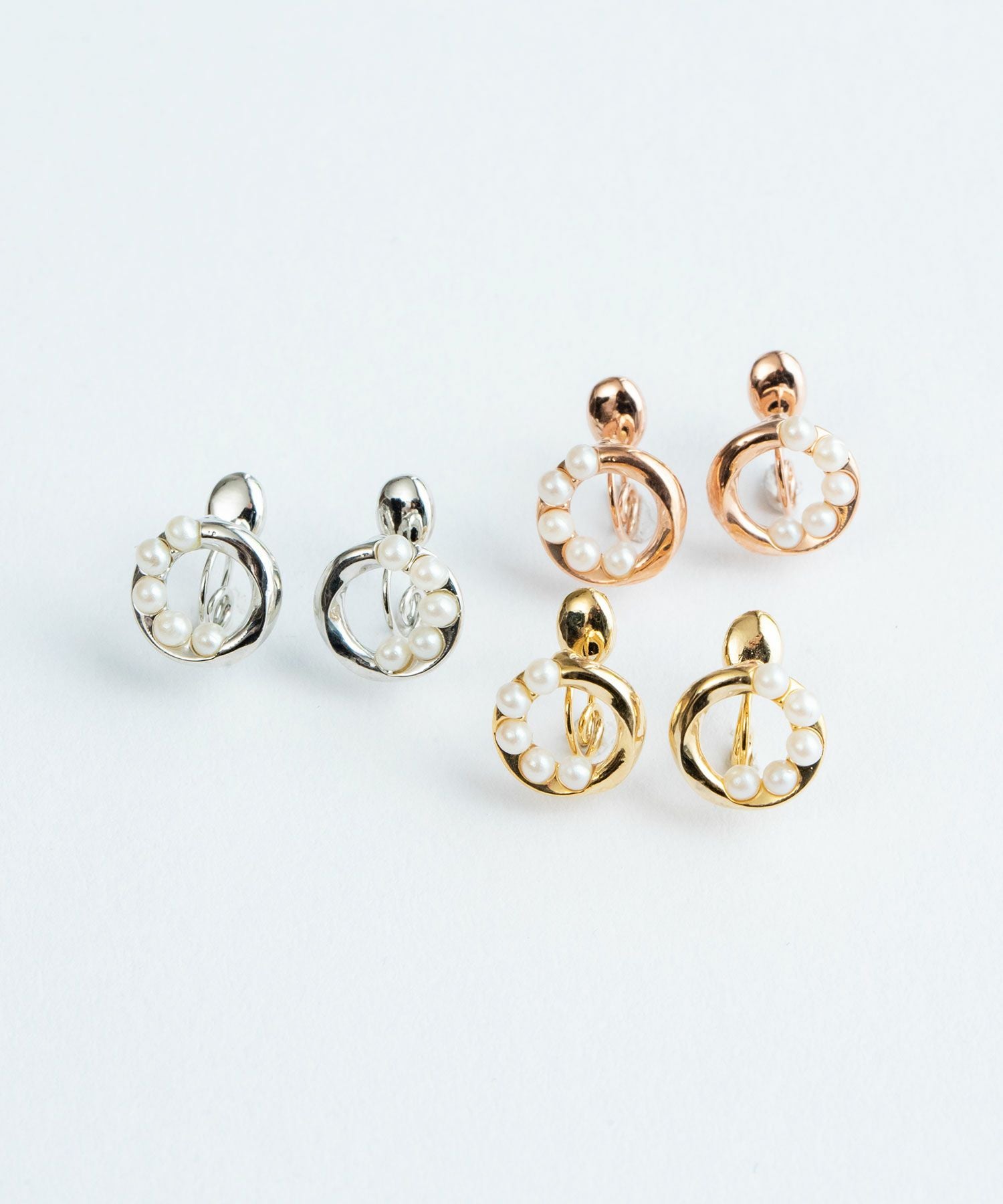 【web限定】ルミパールリングループフィットイヤリング【Lumirise】