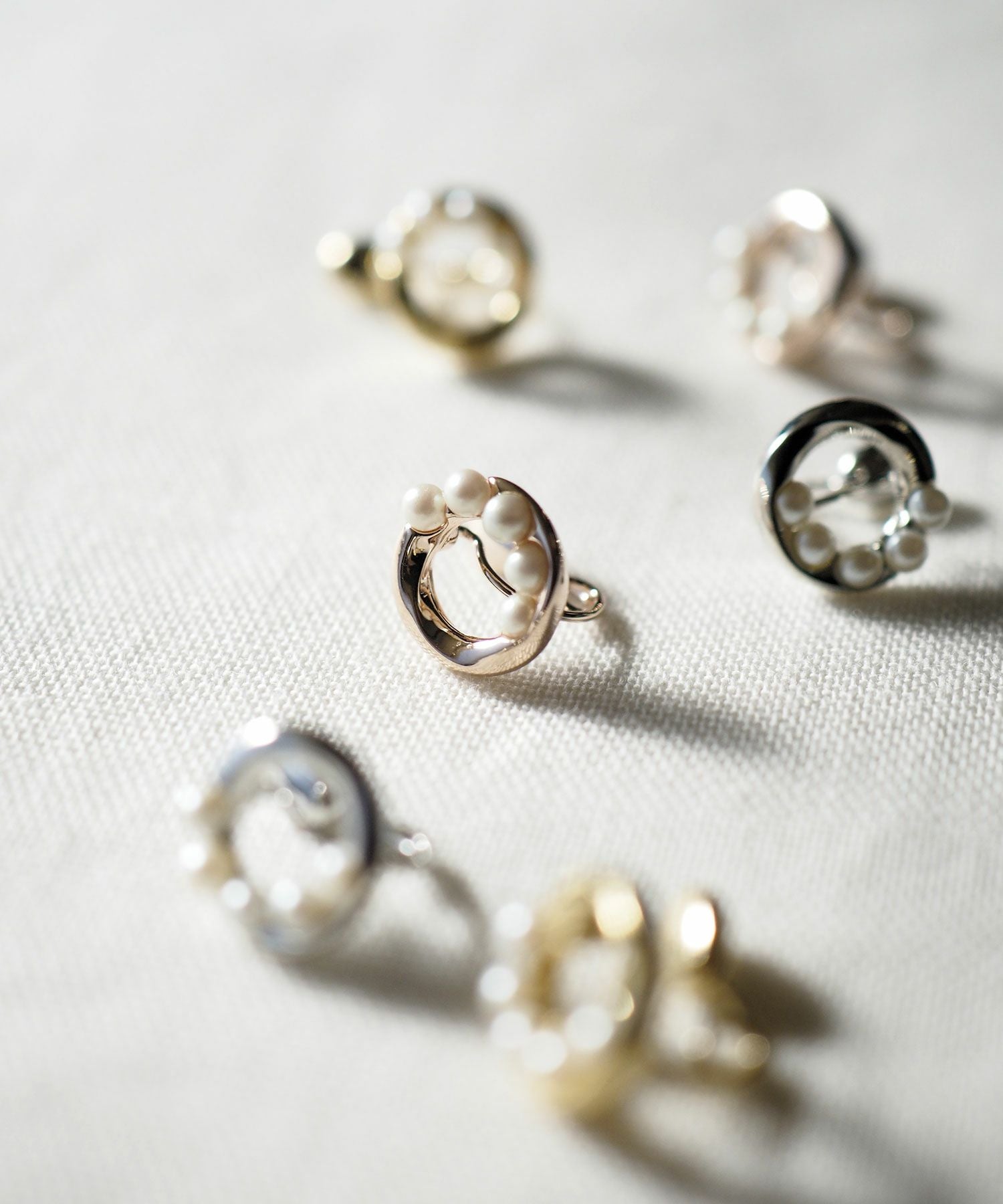 【web限定】ルミパールリングループフィットイヤリング【Lumirise】