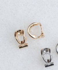 ダブルメタルクリップイヤリング