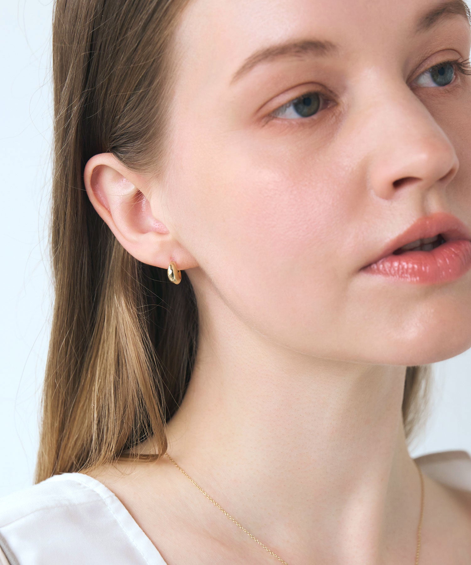 【web限定】ルミプランプフープセラミックポストピアス【Lumirise】