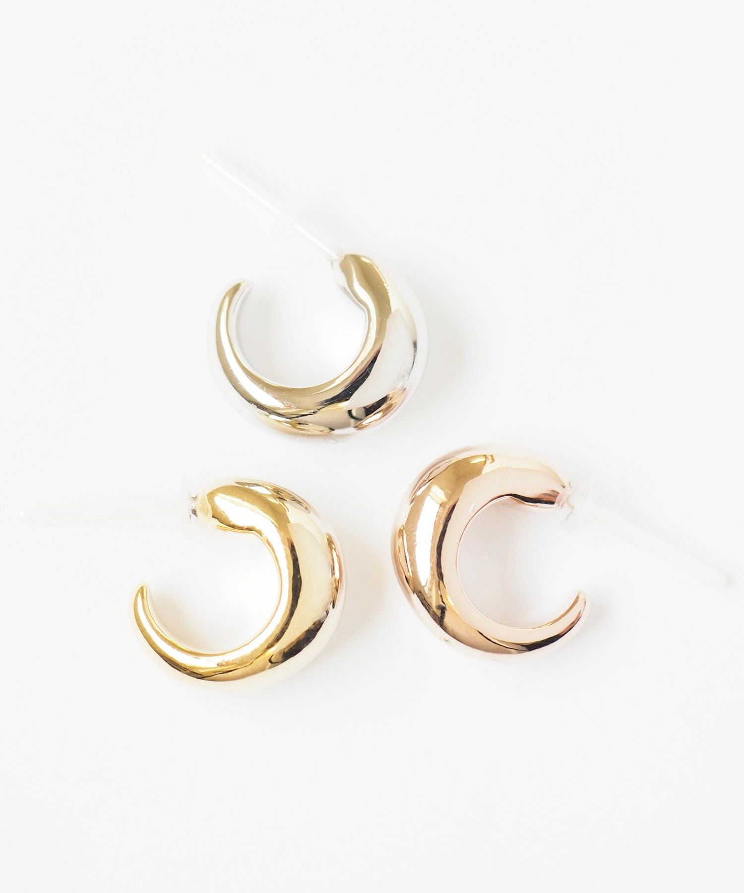 【web限定】ルミプランプフープセラミックポストピアス【Lumirise】