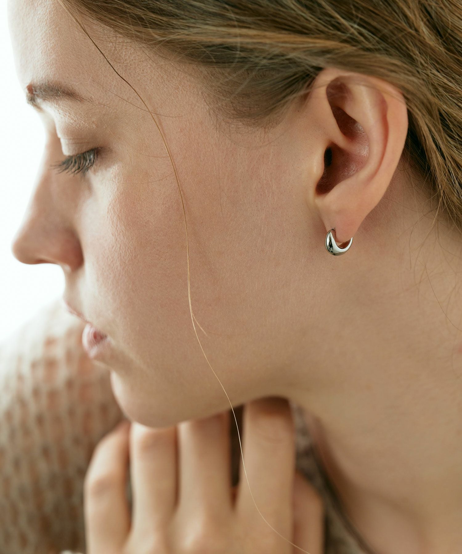 【web限定】ルミプランプフープセラミックポストピアス【Lumirise】