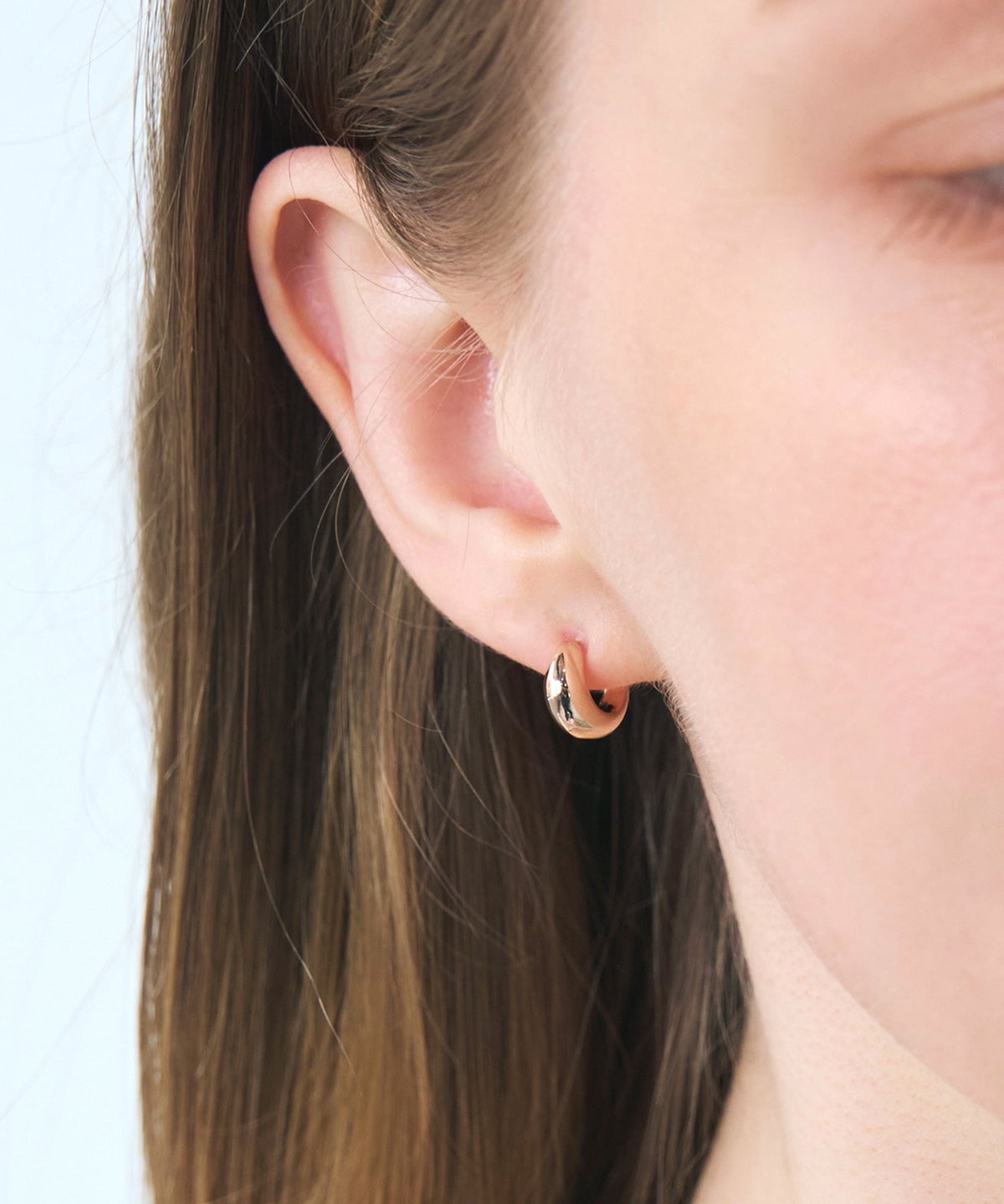 【web限定】ルミプランプフープセラミックポストピアス【Lumirise】