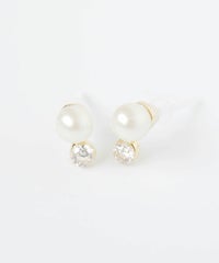 【web限定】ルミパールストーンプチセラミックポストピアス【Lumirise】