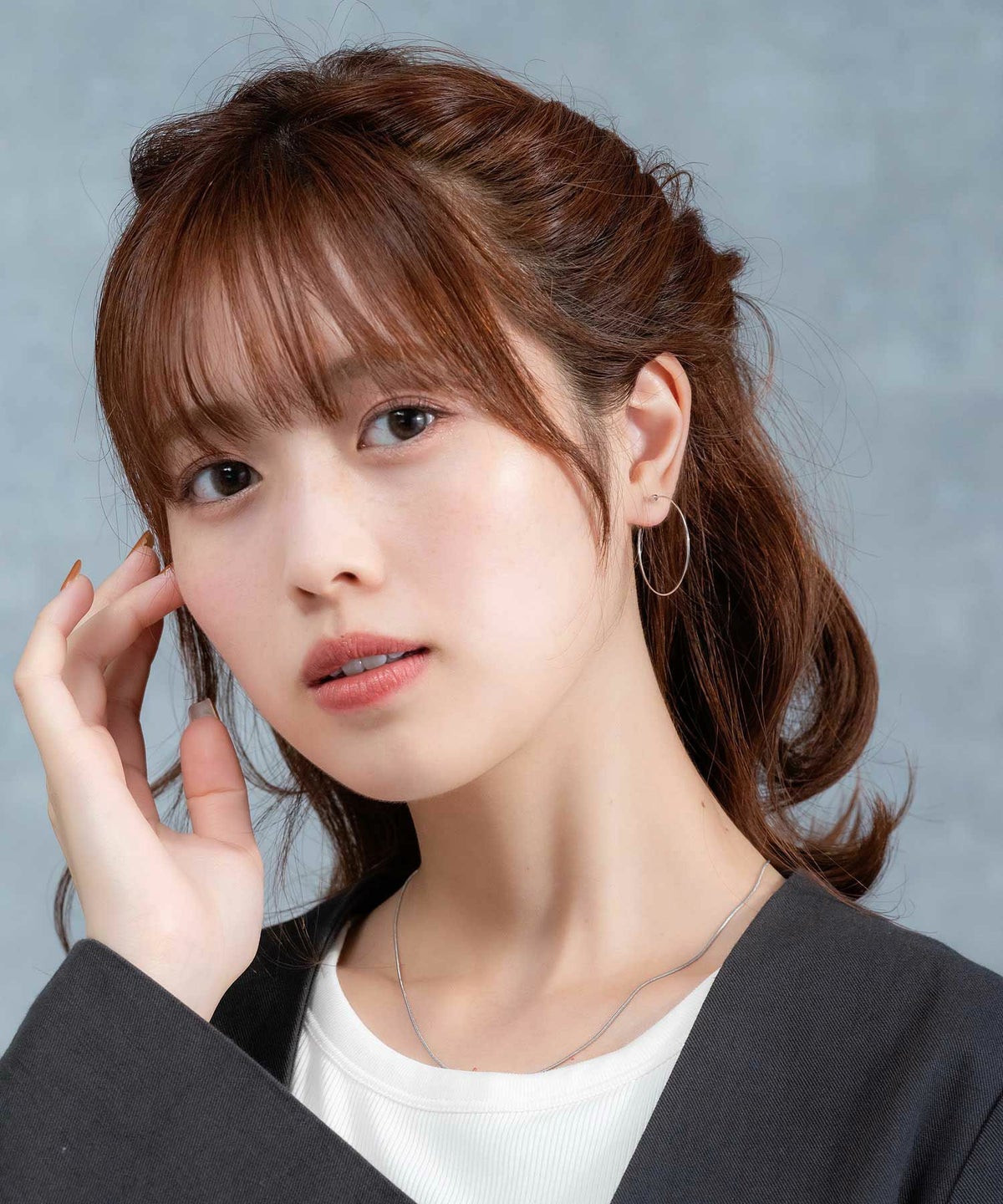 【web限定】ルミワイヤーフープセラミックポストピアス【Lumirise】