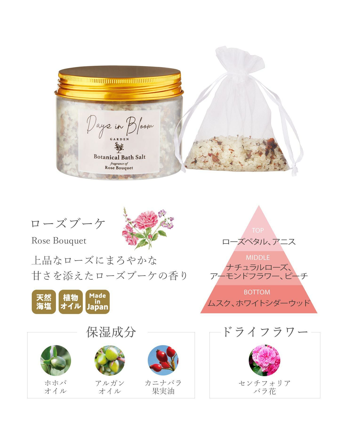 デイズインブルームgardenバスソルトジャー | 【公式】MUK ONLINE SHOP