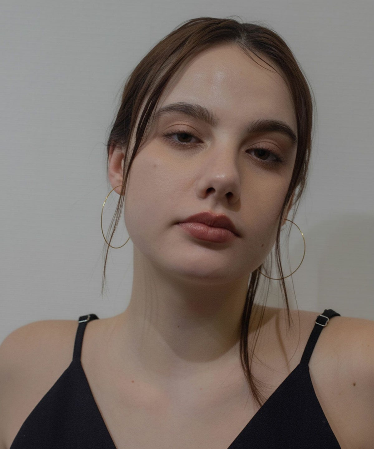 シームレススリムフープピアス(L)