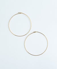 シームレススリムフープピアス(L)