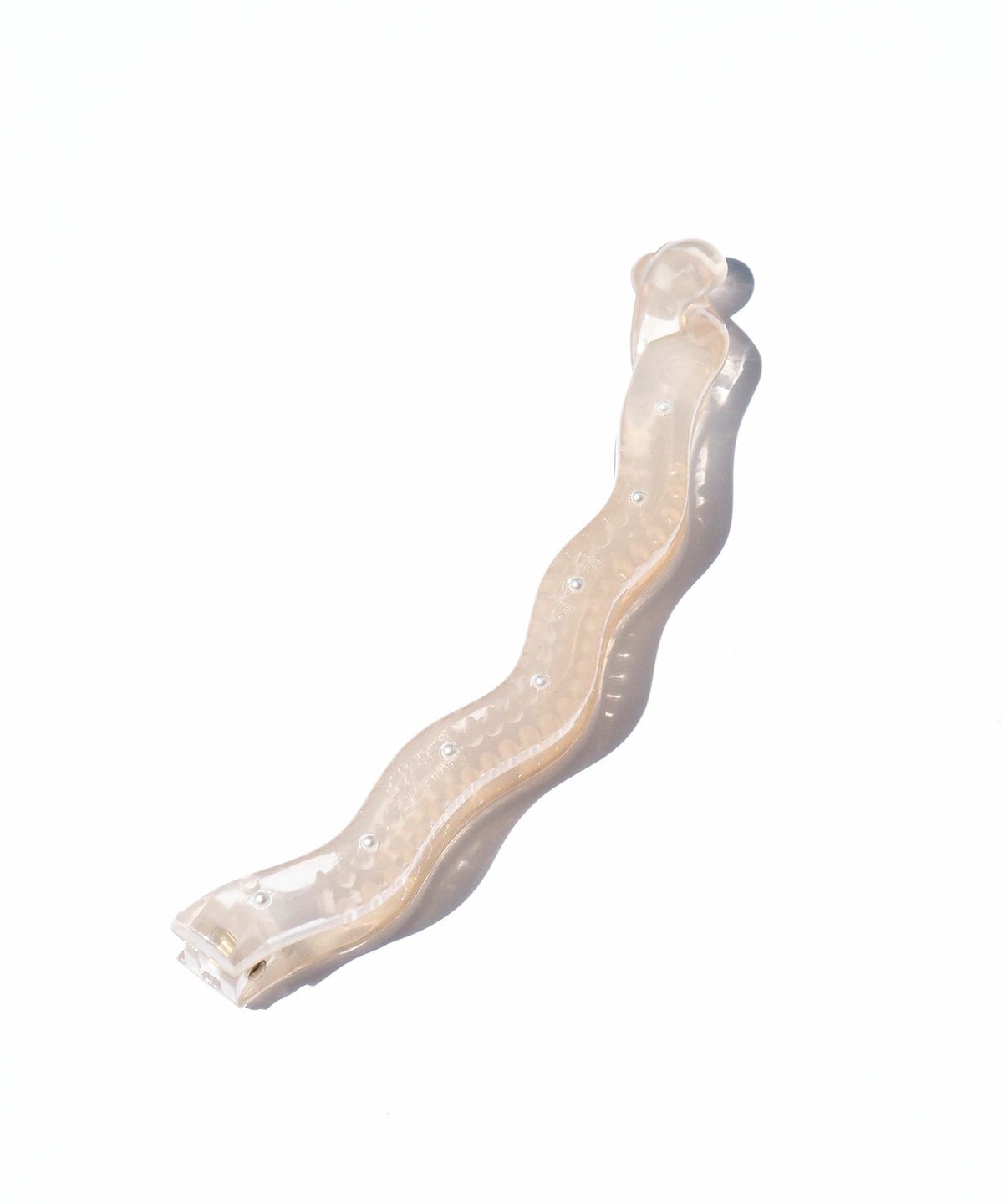 パールドットウェーブバナナクリップ