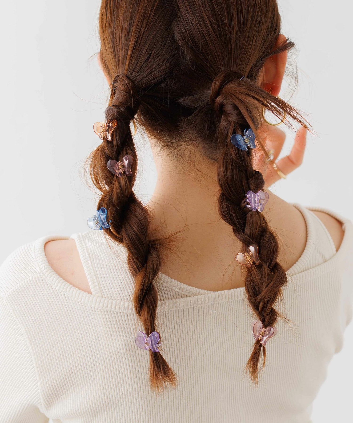クリアハートミニヘアクリップ4Pセット | 【公式】MUK ONLINE SHOP