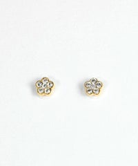 メタルストーンフラワーシールピアス【シールピアスLibre】