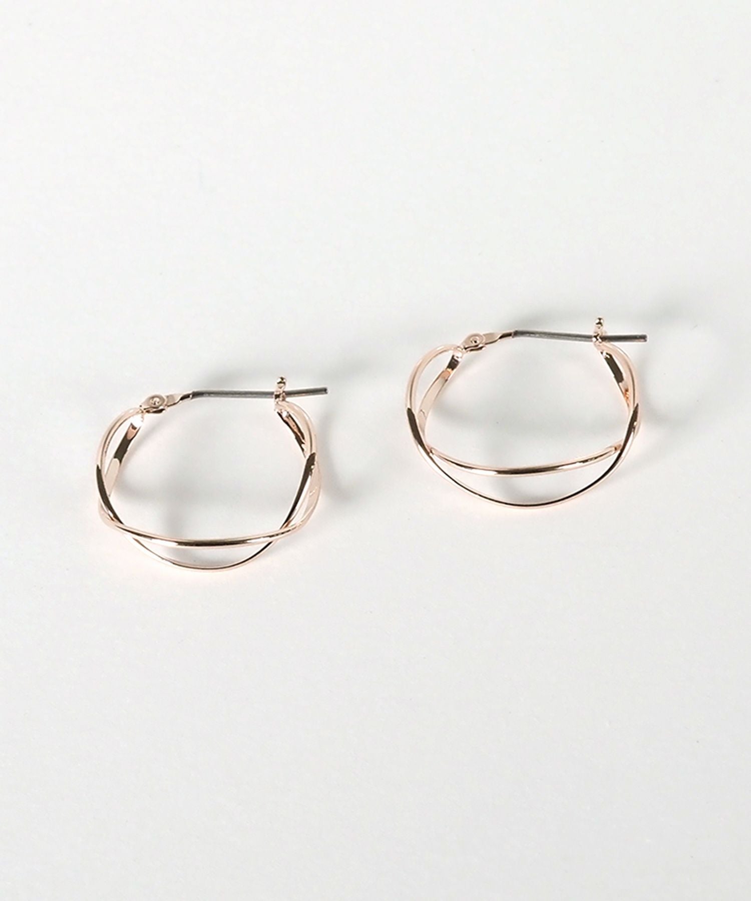 クロスラインピュアチタンポストピアス【ISS】