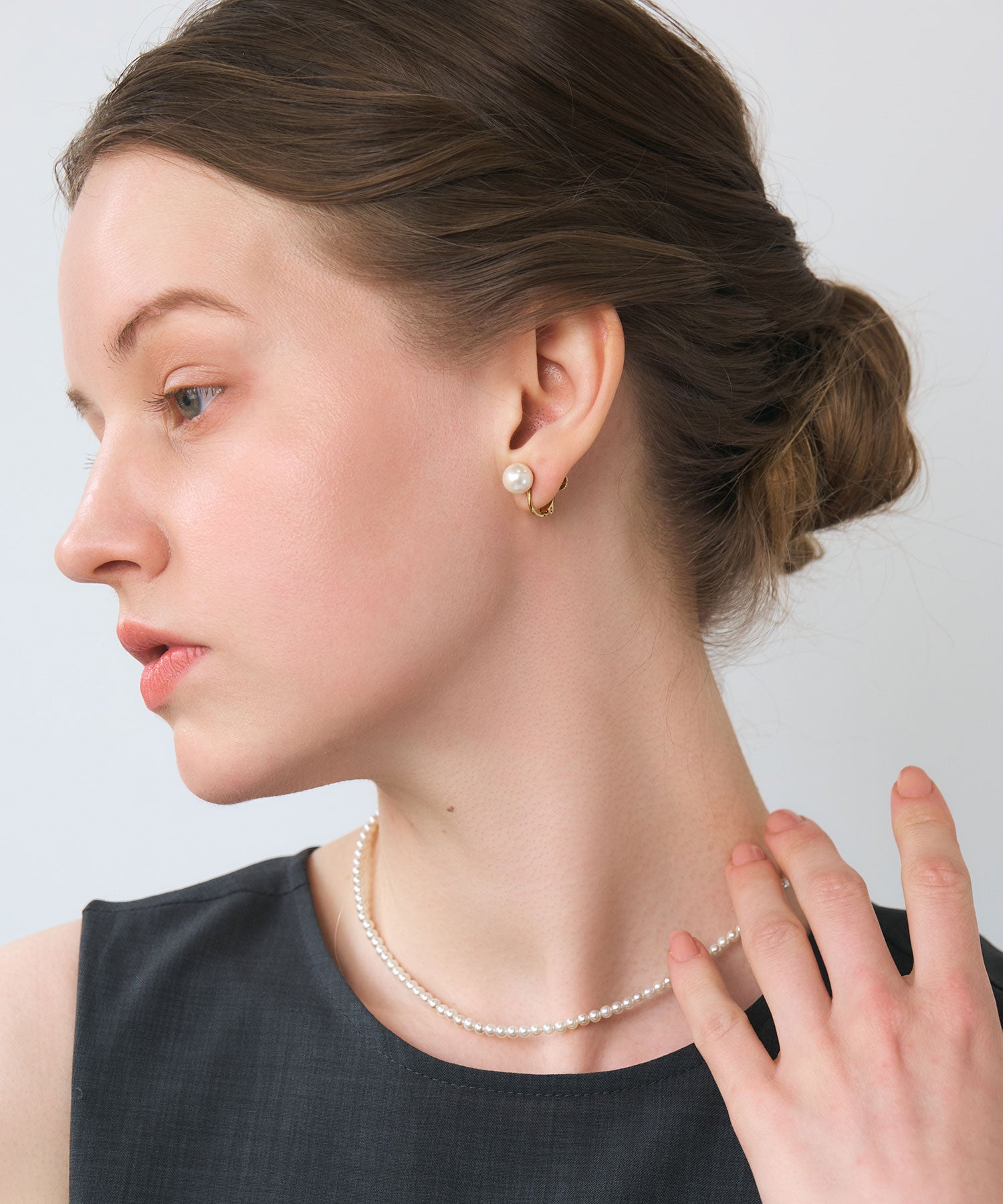 8mmワングレインイヤリング【MUK voyalibre】