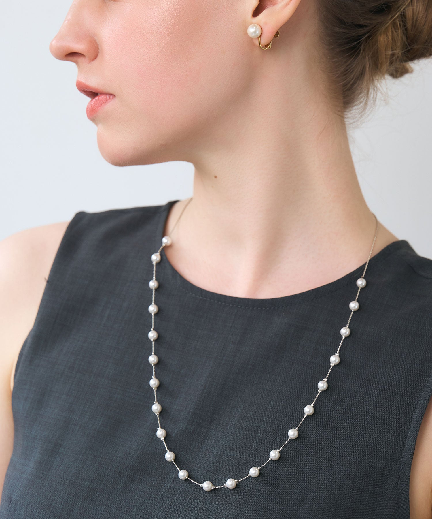 ステーションパールロングネックレス【MUK voyalibre】