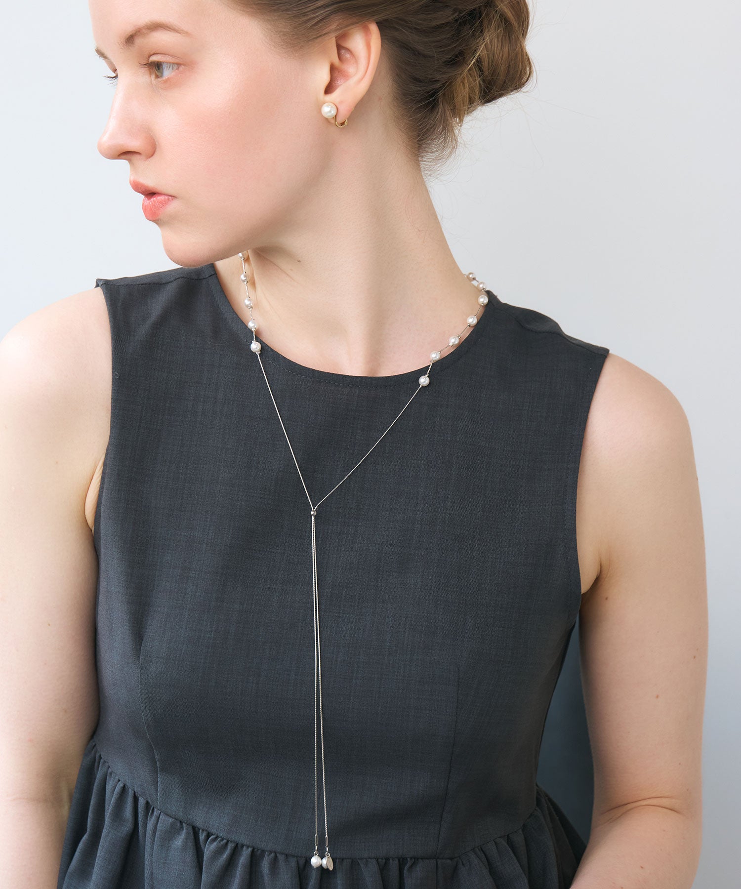 ステーションパールロングネックレス【MUK voyalibre】