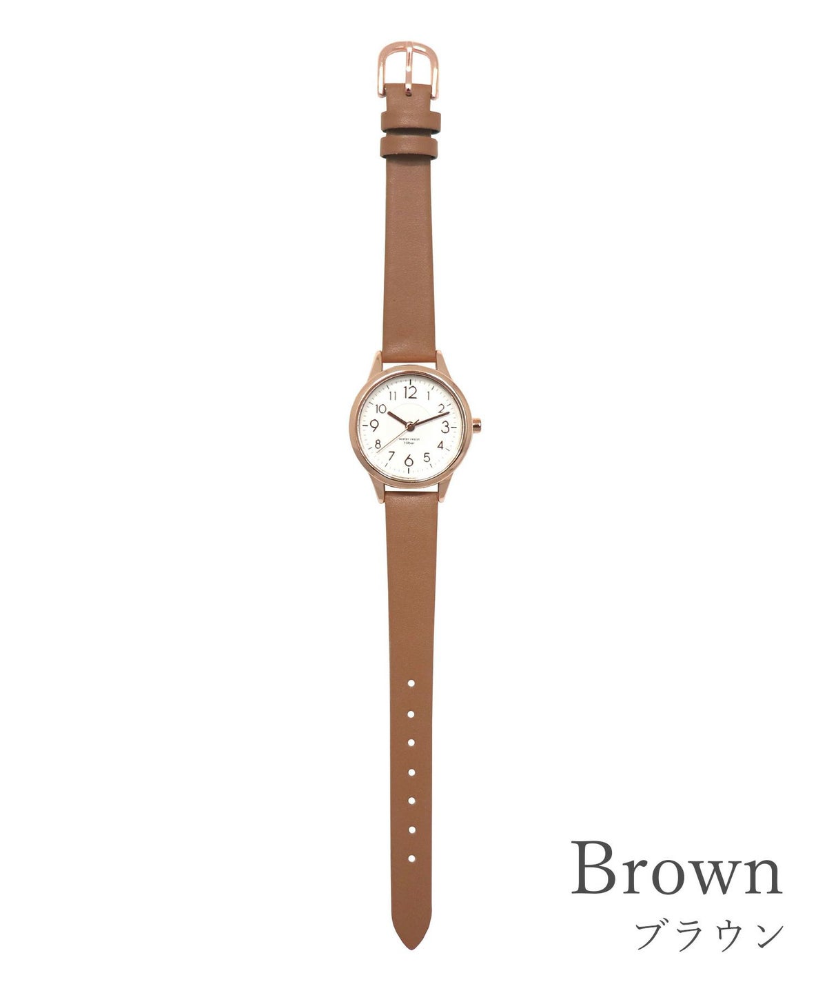 【10気圧防水】 レディースシンプルベルトウォッチ