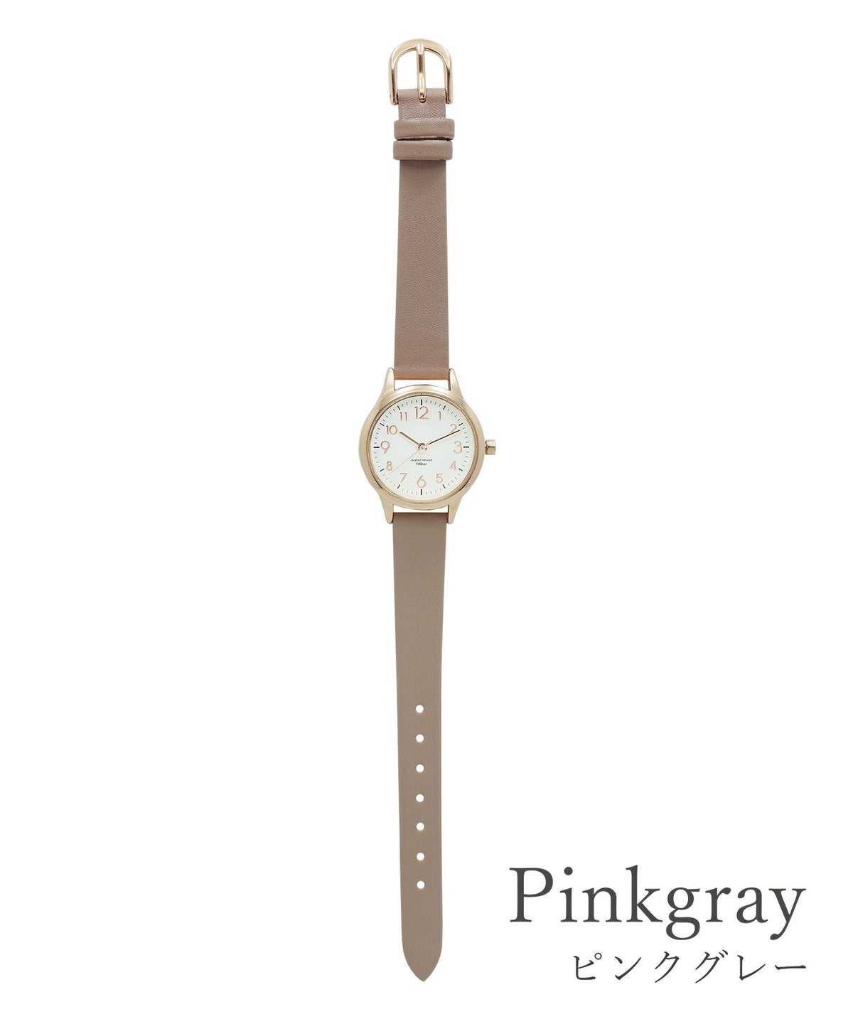 【10気圧防水】 レディースシンプルベルトウォッチ