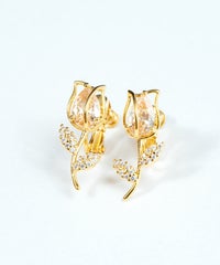 チューリップカラーキュービックイヤリング【MUK shady sophy】