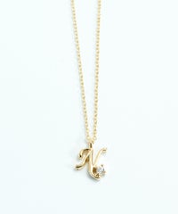 イニシャルネックレス