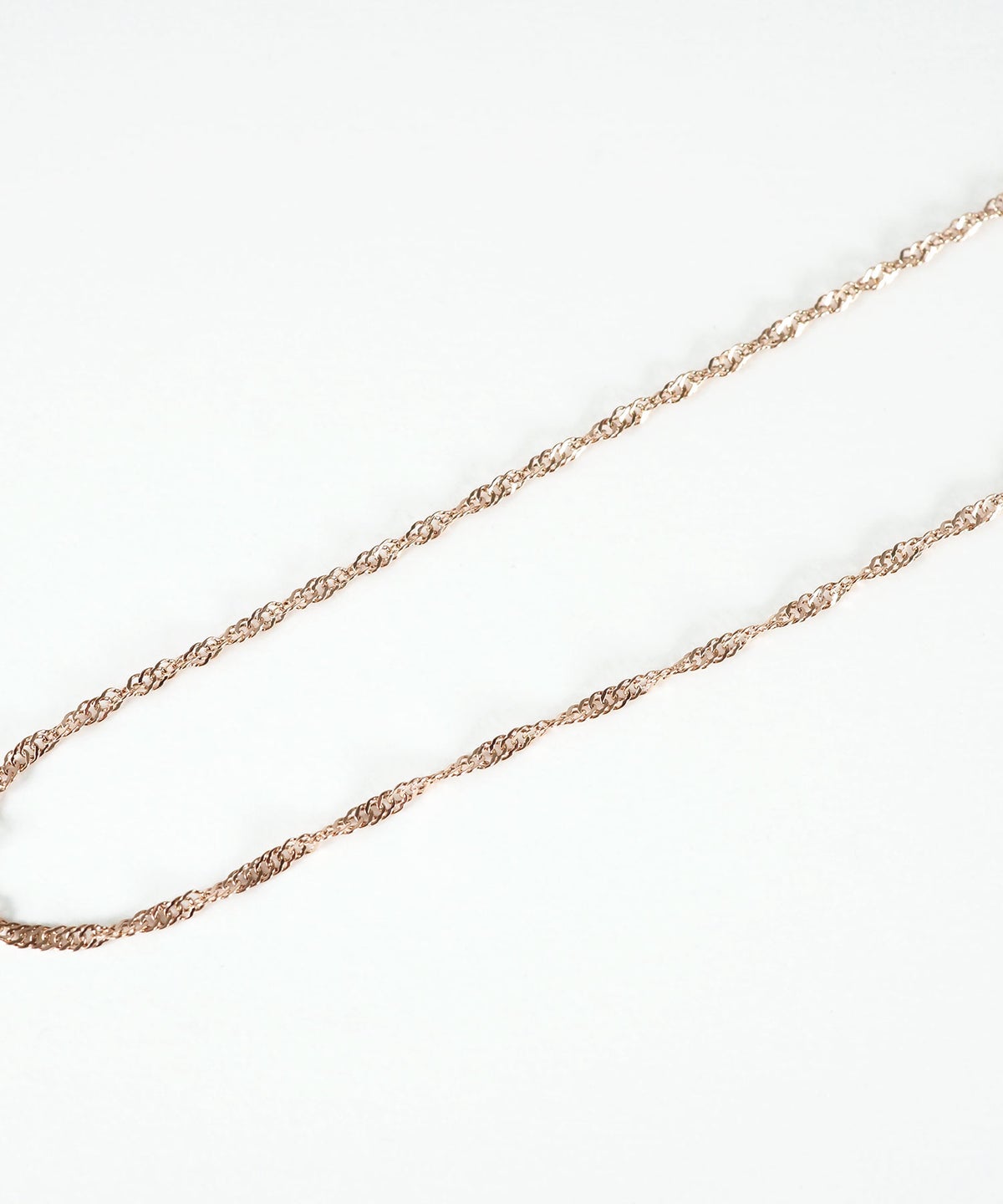 ピンクゴールドステンレスネックレス