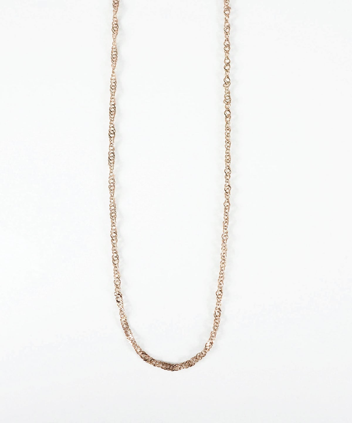 ピンクゴールドステンレスネックレス