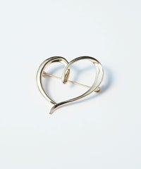 ハートラインブローチ