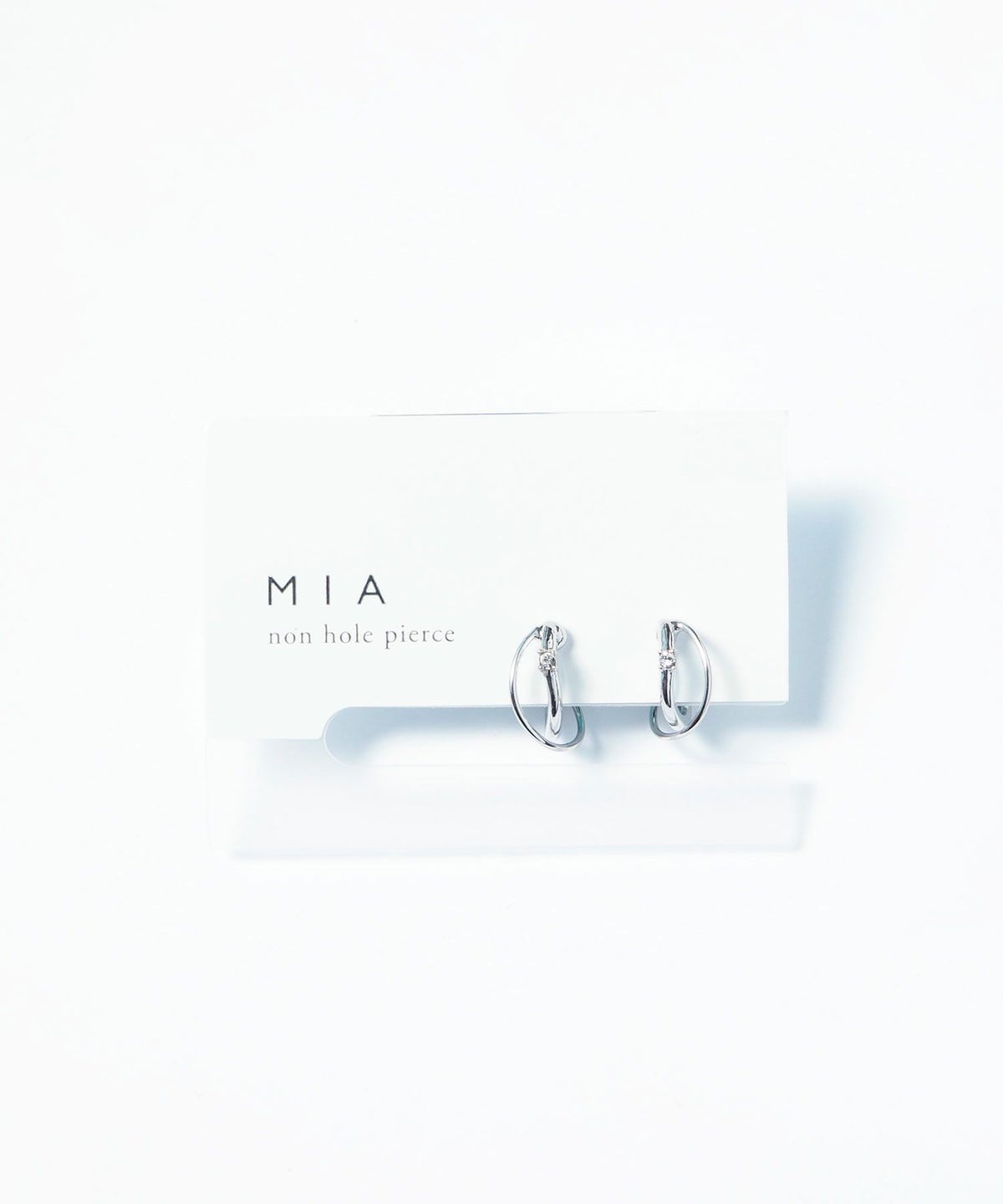 クロスフープノンホールイヤリング