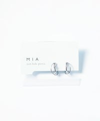 クロスフープノンホールイヤリング