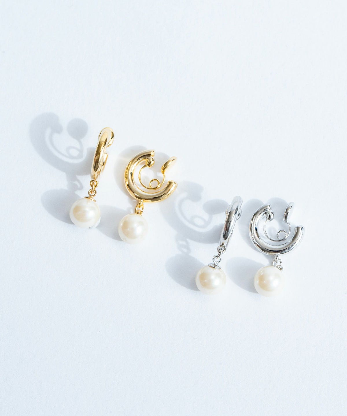 パールスウェイループフィットイヤリング