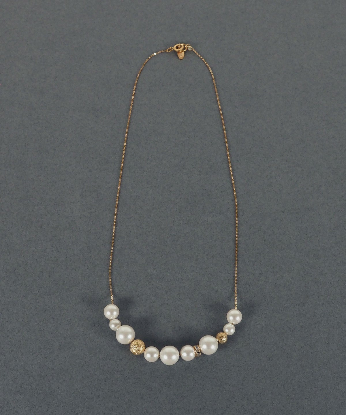 メタルボールミックスアシンメトリーネックレス【MUK voyalibre】