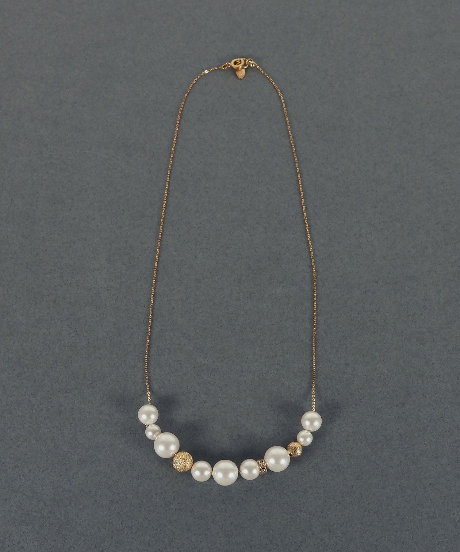 メタルボールミックスアシンメトリーネックレス【MUK voyalibre】