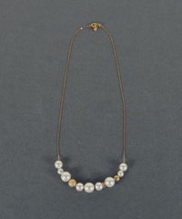 メタルボールミックスアシンメトリーネックレス【MUK voyalibre】