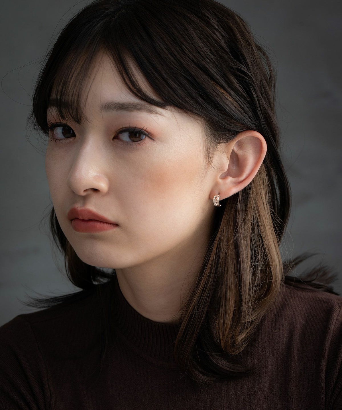 ニットフープセットステンレスポストピアス