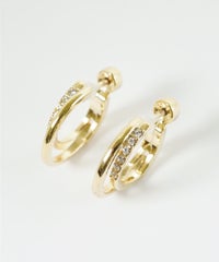 【web限定】ルミストーンフープ樹脂コーティングスムースピアス【Lumirise】